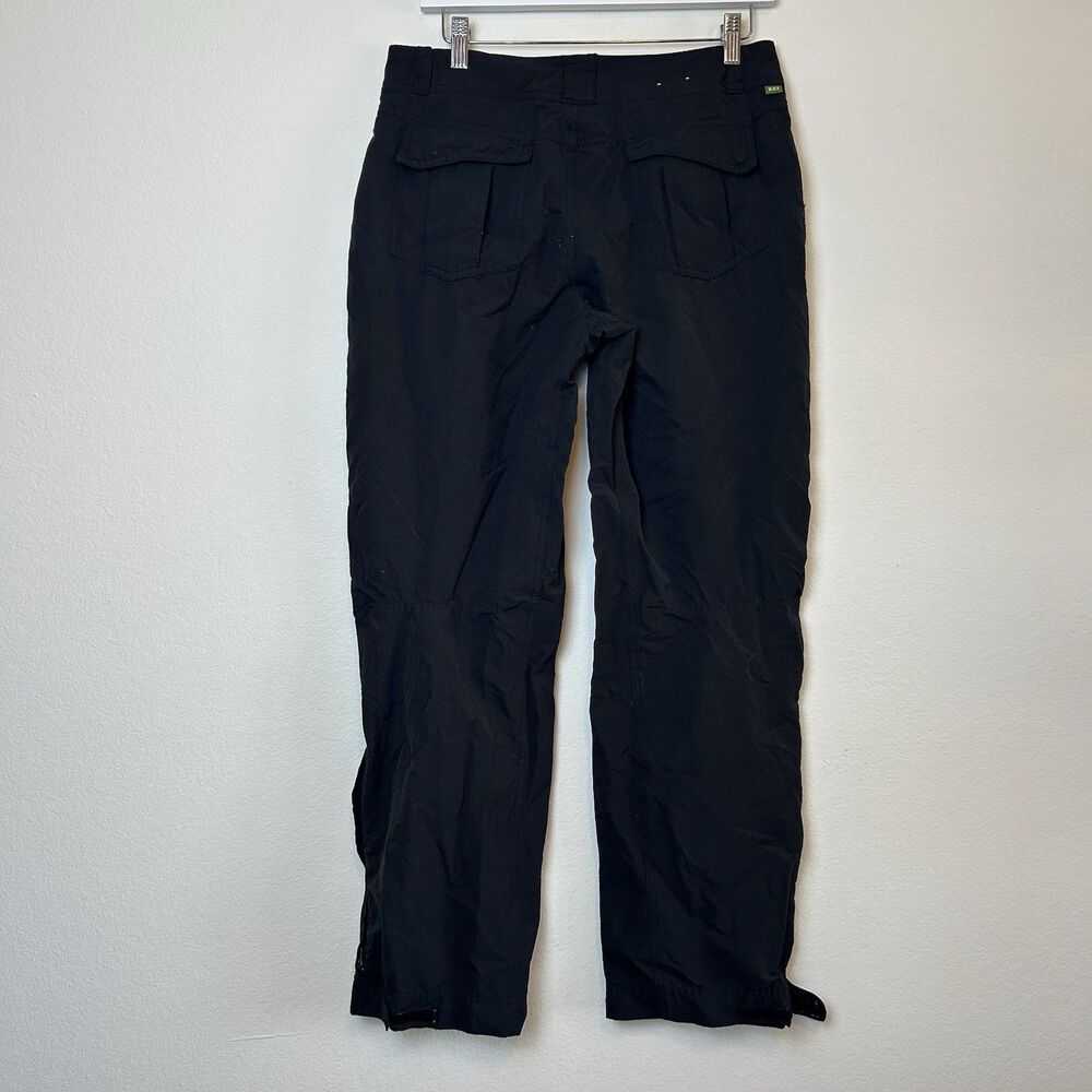REI Pants Women's 8 Black Nylon UPF 50 Hiking Outdoor Gorpcore Ankle Zip Fishing - Picture 6 of 13